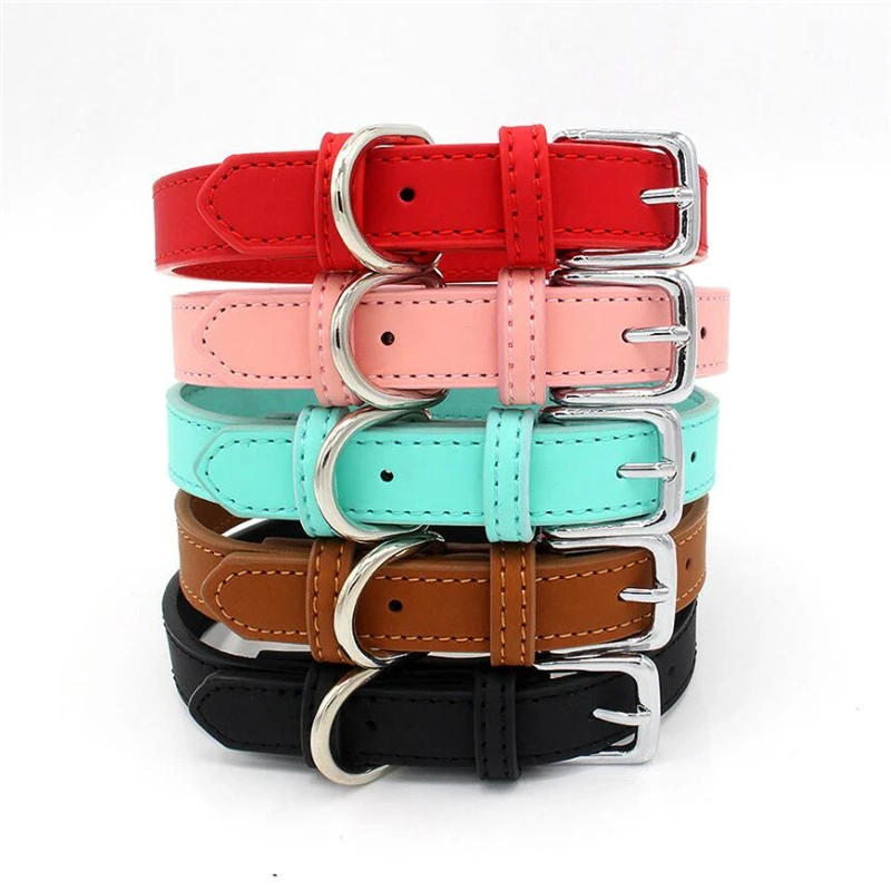 5 Colors PU Small Dogs Collars XS-M Adjustable Zinc Alloy Solid Color Puppy Collar Comfortable Durable Pets Supplies Accessories
5 Colors PU Small Dogs Collars XS-M Adjustable Zinc Alloy Solid Color Puppy Collar Comfortable Durable Pets Supplies Accessories