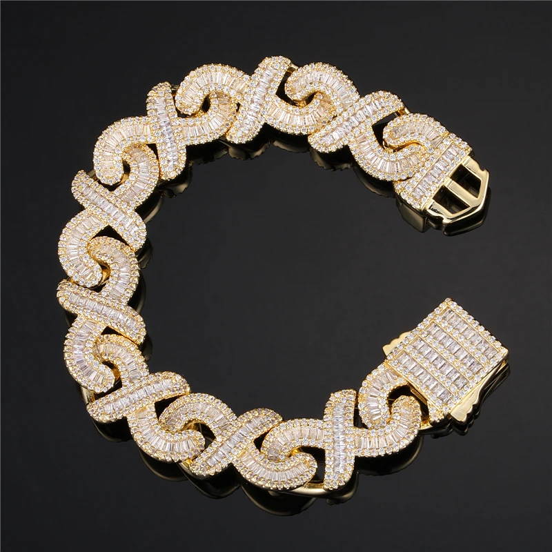Hip Hop 16MM Copper Square Zircon Cubic Chain Bracelets Infinite Symbol Chain Bracelet for Men Jewelry
Hip Hop 16MM Copper Square Zircon Cubic Chain Bracelets Infinite Symbol Chain Bracelet for Men Jewelry