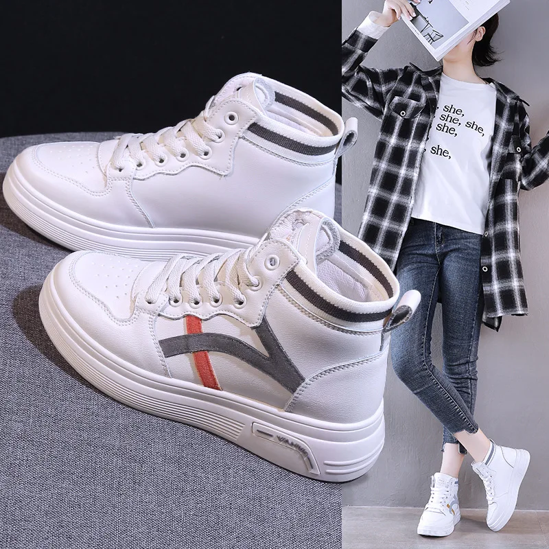 High top fashion autumn small white shoes ins leisure sports shoes for women outdoor sneaker shoes EU 35-40
High top fashion autumn small white shoes ins leisure sports shoes for women outdoor sneaker shoes EU 35-40