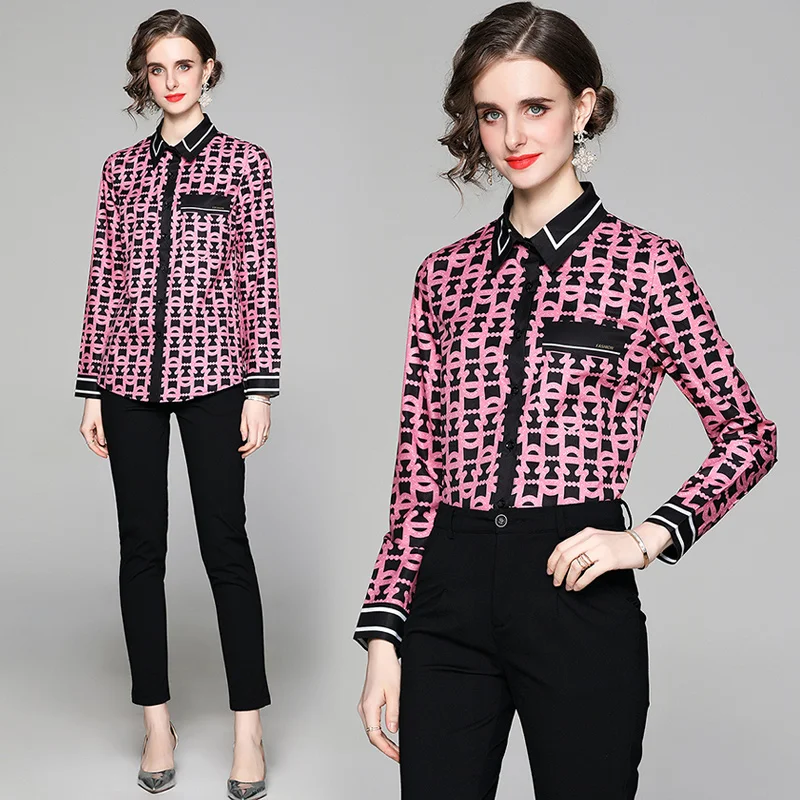 Droma Hot Sale Fashion Print Custom Casual Clothes Sexy Ladies Tops Women Blouse, Picture color
Droma Hot Sale Fashion Print Custom Casual Clothes Sexy Ladies Tops Women Blouse, Picture color