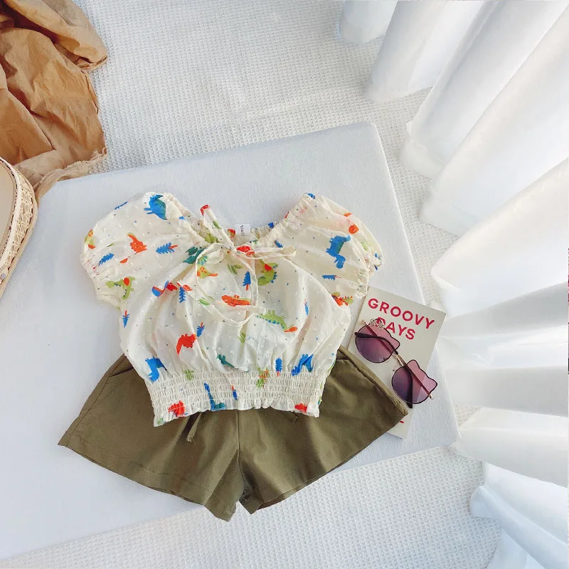 2021 Summer Girls Ruffles Sleeve Print Blouse Tops + Shorts Pant Baby Sets Children's 2Pcs Suits Kids Clothes
2021 Summer Girls Ruffles Sleeve Print Blouse Tops + Shorts Pant Baby Sets Children's 2Pcs Suits Kids Clothes