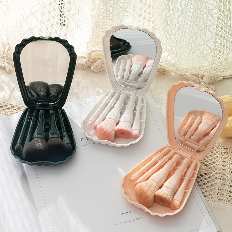Beauty Travel Makeup brush Shell mirror box Makeup Brushes 5pcs Face Eye Shadow Makeup Brush Tools Set
Beauty Travel Makeup brush Shell mirror box Makeup Brushes 5pcs Face Eye Shadow Makeup Brush Tools Set