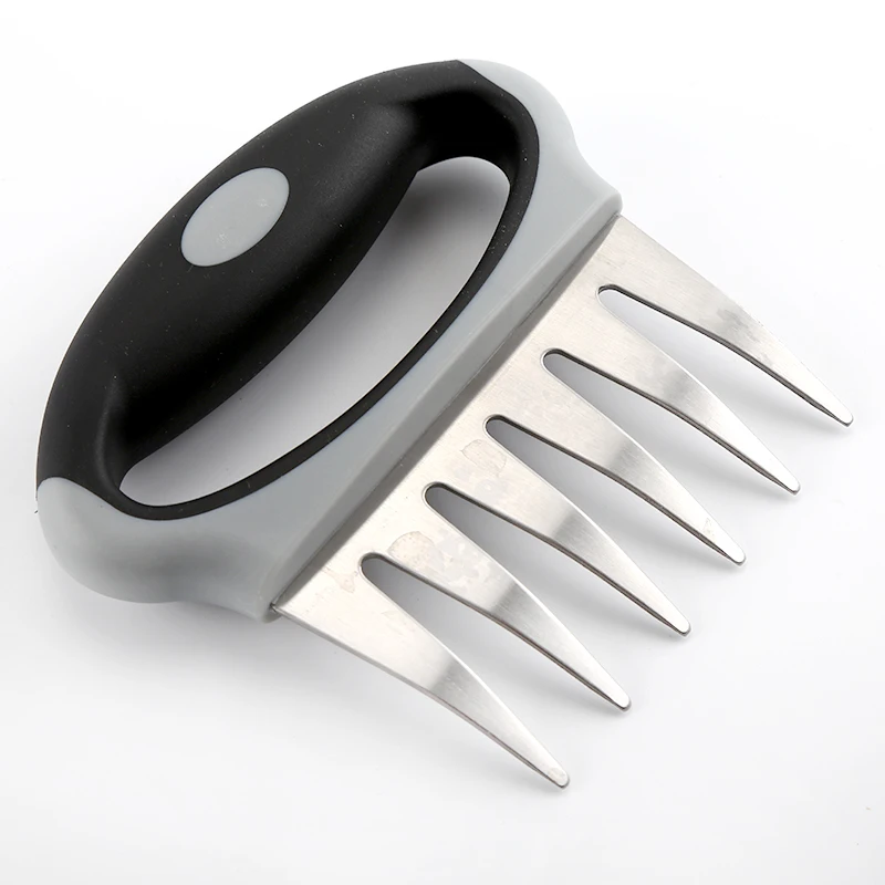 Metal Meat Shredder Bear Claw Meat Forks With Plastic Handle BBQ Meat Handler For Pulling Shredding Serving Ultra-Sharp Blades, Silver
Metal Meat Shredder Bear Claw Meat Forks With Plastic Handle BBQ Meat Handler For Pulling Shredding Serving Ultra-Sharp Blades, Silver
