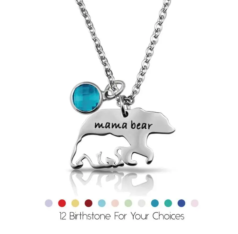 WIIPU Mama Bear and Baby Bear Necklace Set Mother Daughter Necklace Mom Jewelry
WIIPU Mama Bear and Baby Bear Necklace Set Mother Daughter Necklace Mom Jewelry