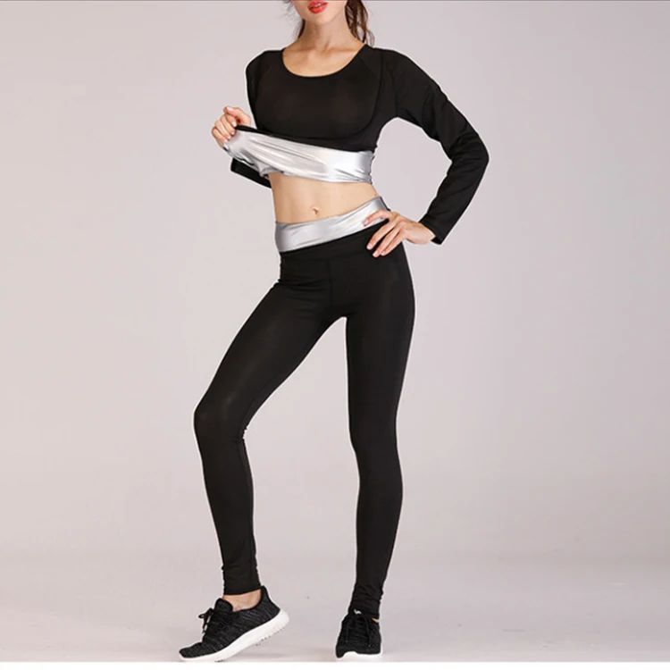 Sauna suit weight loss plus size sauna pants suitable for female male sauna tights, Black+silver
Sauna suit weight loss plus size sauna pants suitable for female male sauna tights, Black+silver