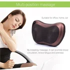 Car Electric Heated Pillow Car And Home Electric Rolling Kneading Shiatsu Infrared Neck Massage Pillow With Heating