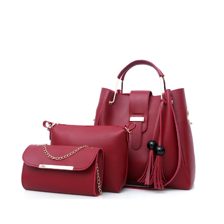 Hot Selling bolsos mujer Fashion Chains Purses And Handbags Pu Leather 3PCS Set Bags Women Handbags Ladies
Hot Selling bolsos mujer Fashion Chains Purses And Handbags Pu Leather 3PCS Set Bags Women Handbags Ladies