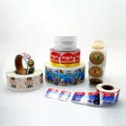 Custom Waterproof Adhesive Food Containers Labels Stickers for Plastic Bottles