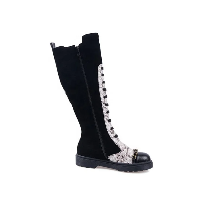 Fashion New Large Size Fashion Shoes Female Low Heel Thick With Round Head Snake Pattern Ladies High Boots
Fashion New Large Size Fashion Shoes Female Low Heel Thick With Round Head Snake Pattern Ladies High Boots