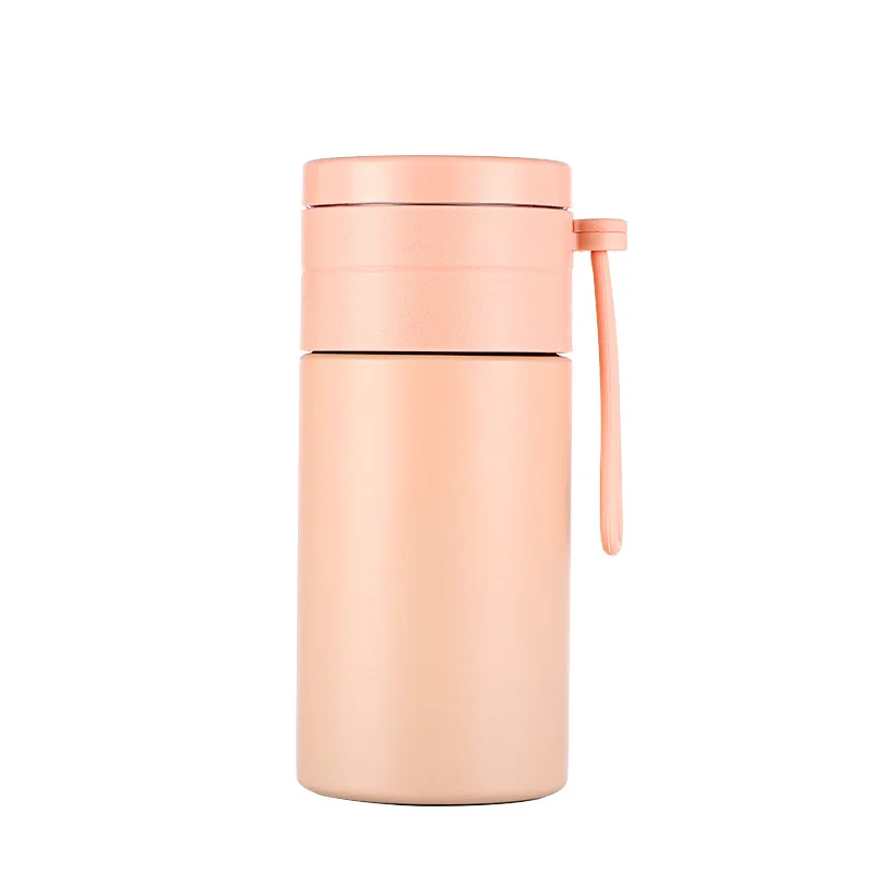 Double wall filter water bottle insulated stainless steel tea separation bottle, White, orange, black, blue, green, pink
Double wall filter water bottle insulated stainless steel tea separation bottle, White, orange, black, blue, green, pink