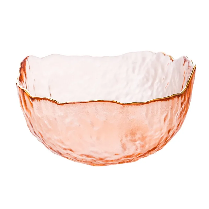 Champagne Color Glass salad bowl set Irregular Edge glass bowl lead free glass on sale
Champagne Color Glass salad bowl set Irregular Edge glass bowl lead free glass on sale