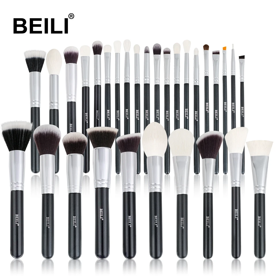 BEILI 2021 High Quality Make Up Brush Set Natural Makeup Tools Kit Pro Makeup Brushes 30pcs Private Label custom logo Amazon, Black
BEILI 2021 High Quality Make Up Brush Set Natural Makeup Tools Kit Pro Makeup Brushes 30pcs Private Label custom logo Amazon, Black
