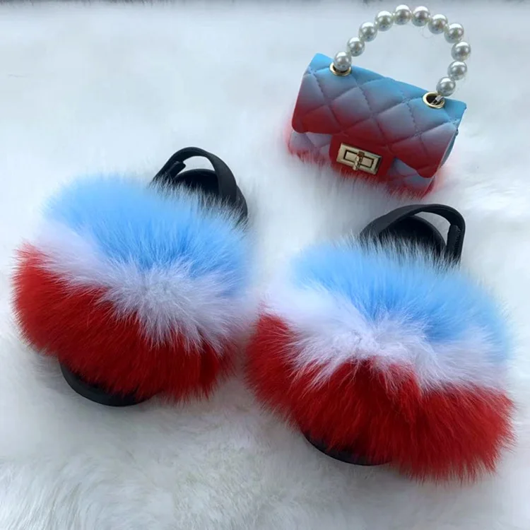 TX trending EVA faux fox fur warm shoes children's sandals and matching purse little girls fur slides purse set
TX trending EVA faux fox fur warm shoes children's sandals and matching purse little girls fur slides purse set