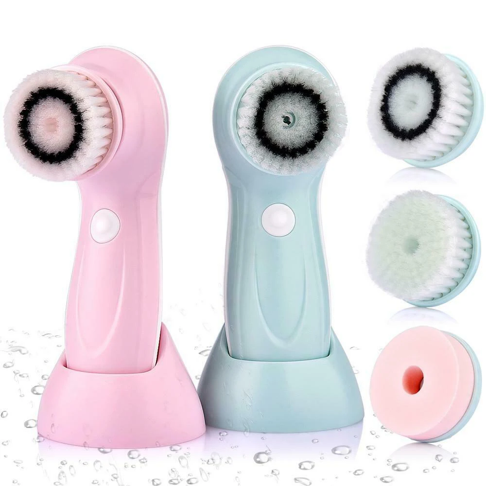 3 in 1 Electric Sonic Face Brush Face Cleansing Brush Silicone Facial Cleansing Brush
3 in 1 Electric Sonic Face Brush Face Cleansing Brush Silicone Facial Cleansing Brush