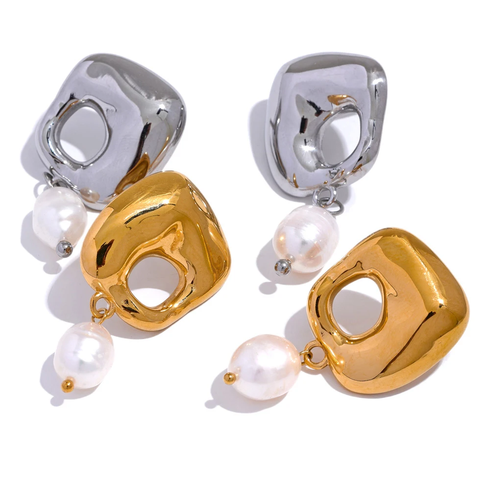 JINYOU 1153New Stainless Steel Square Hollow Natural Pearl Drop Earrings for Women proof Premium Jewelry 2023 Gift Bijoux Femme
JINYOU 1153New Stainless Steel Square Hollow Natural Pearl Drop Earrings for Women proof Premium Jewelry 2023 Gift Bijoux Femme
