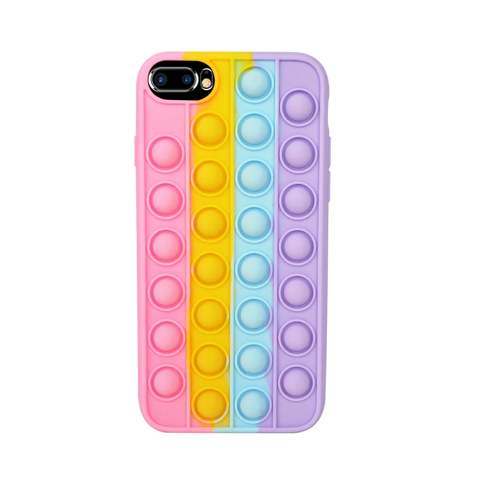 POP Fidget Toy Rainbow Color PhoneCase Soft Silicone Back Cover Shockproof Push It Fidget Phone Case
POP Fidget Toy Rainbow Color PhoneCase Soft Silicone Back Cover Shockproof Push It Fidget Phone Case
