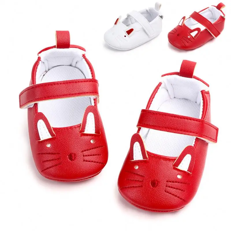 Factory Wholesale new cartoon cat leather soft sole autumn 0-1 years girls baby dress shoes, Red/white
Factory Wholesale new cartoon cat leather soft sole autumn 0-1 years girls baby dress shoes, Red/white
