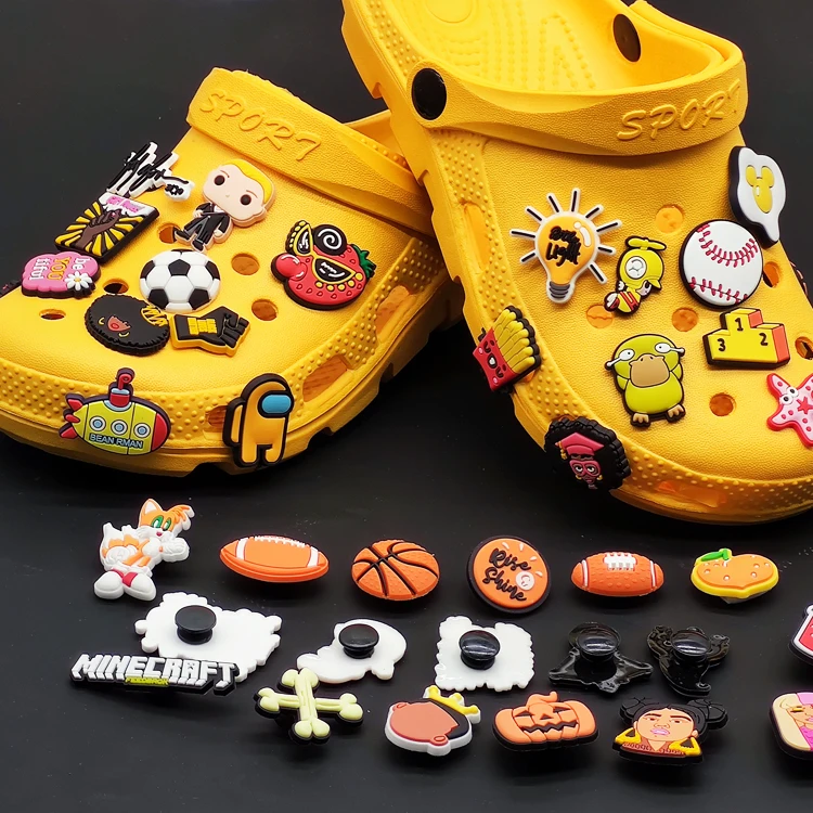 2021 logo diy wholesale new fashion football basketball clogs black girl accessories decoration flower charms for shoes, Custom
2021 logo diy wholesale new fashion football basketball clogs black girl accessories decoration flower charms for shoes, Custom
