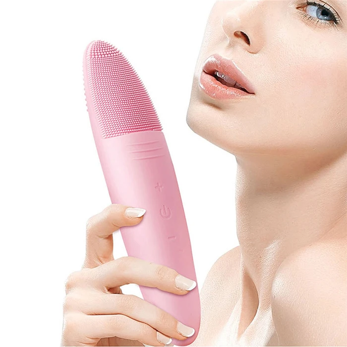 Electric Facial Pore Cleaner Massage Brush Silicone Waterproof Pink Soft Facial Cleanser Brush
Electric Facial Pore Cleaner Massage Brush Silicone Waterproof Pink Soft Facial Cleanser Brush