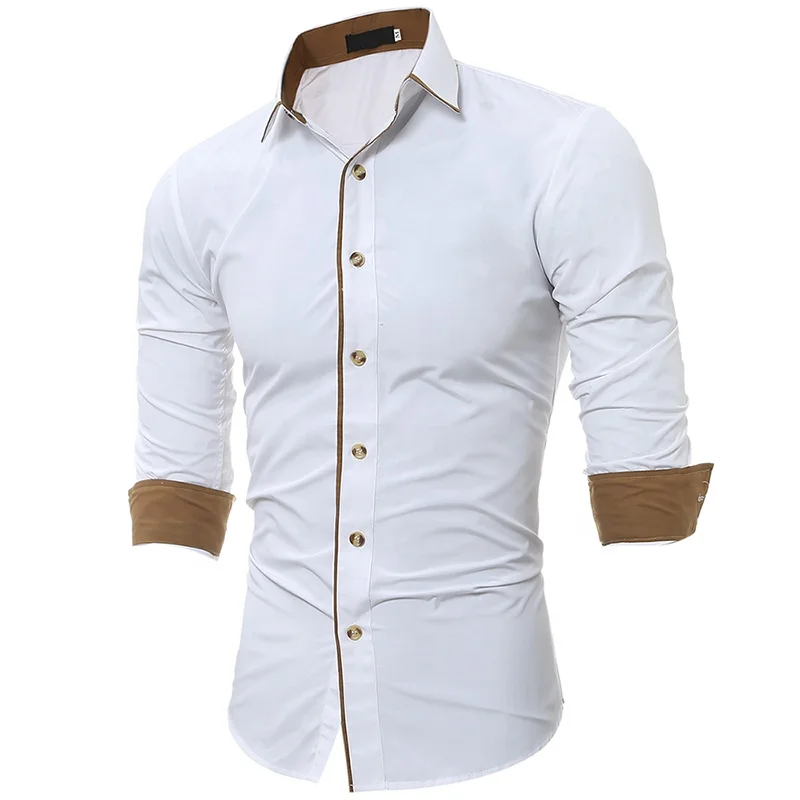 Newest Solid Slim Fit Male Long Sleeve Tops Casual Formal Custom Cotton Men Shirts Camicia2021
Newest Solid Slim Fit Male Long Sleeve Tops Casual Formal Custom Cotton Men Shirts Camicia2021