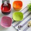 Wholesale plastic bowls imitate ceramic christmas colorful turkish tableware