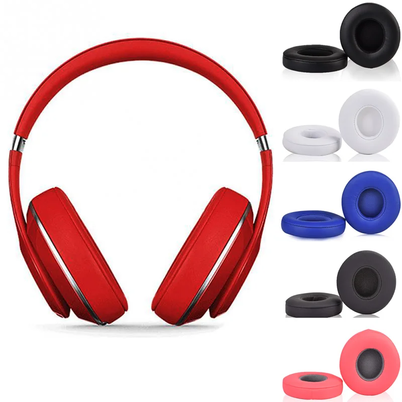 

For Beats Solo2 Solo3 Wireless Headphone Protein Leather Ear Pads Covers Cushions Muffs Replacement Solo 2 3 Earpads EarMuffs