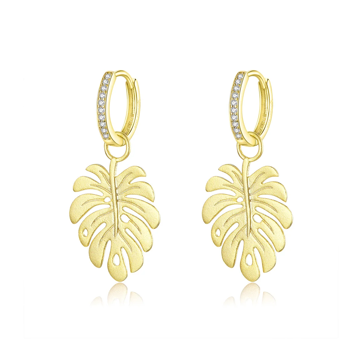BAMOER Summer Gold Color Drop Earrings Femme Bohemia Style Leaf Dangle Earring for Women Sterling Silver Luxury Jewelry BSE223
BAMOER Summer Gold Color Drop Earrings Femme Bohemia Style Leaf Dangle Earring for Women Sterling Silver Luxury Jewelry BSE223