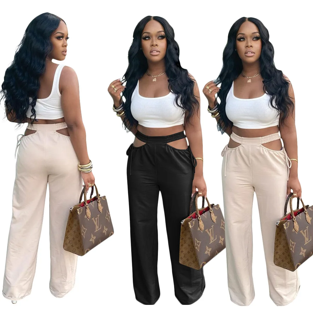 Woman 2021 Summer Hollow Solid Color Straight Casual Pants Overalls Stretch Pants Woman 2021, As pictures
Woman 2021 Summer Hollow Solid Color Straight Casual Pants Overalls Stretch Pants Woman 2021, As pictures
