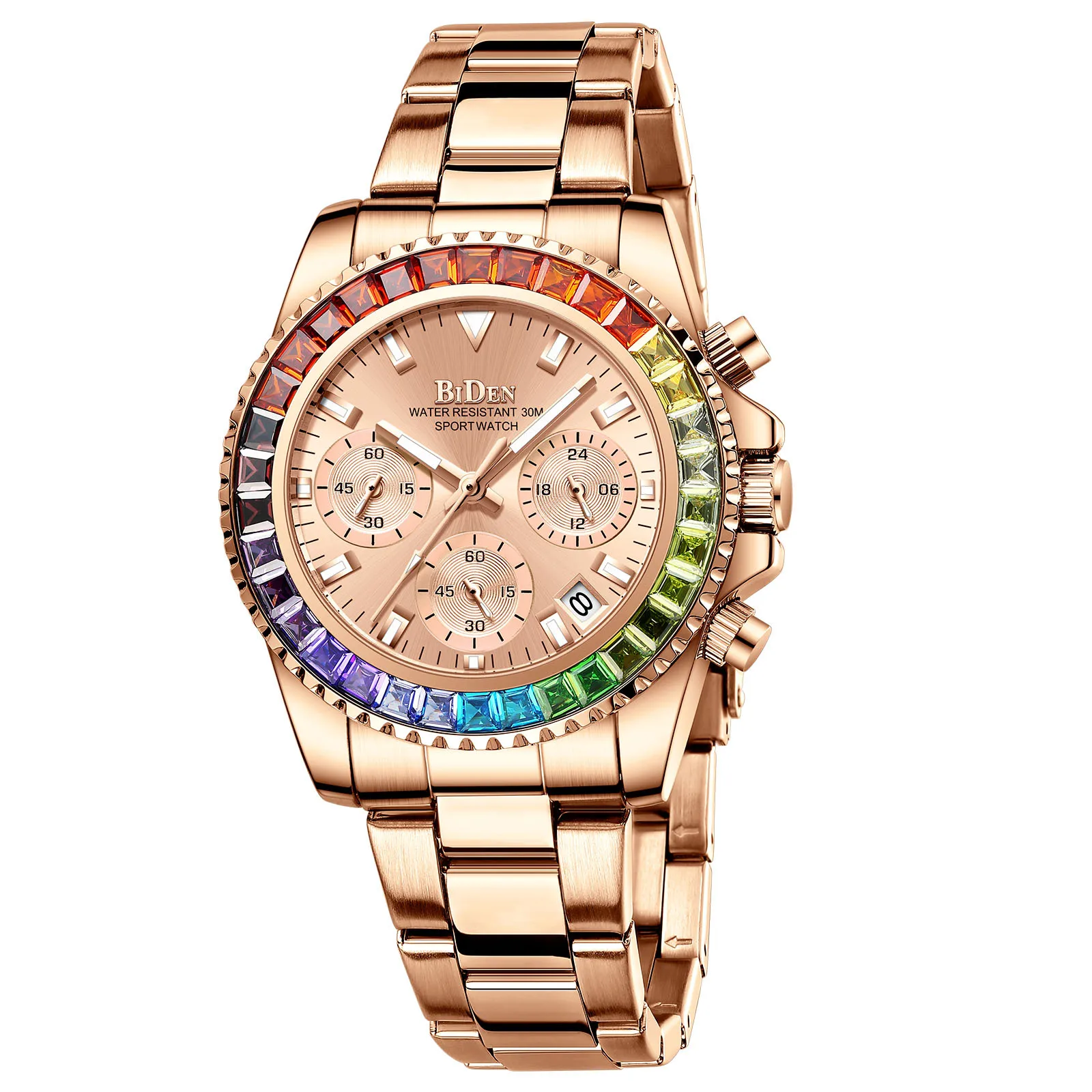 Biden 0163L-1 Men's Watch Stainless Steel Chronograph Waterproof Luminous Design Wristwatches fashion Sports Watches
Biden 0163L-1 Men's Watch Stainless Steel Chronograph Waterproof Luminous Design Wristwatches fashion Sports Watches