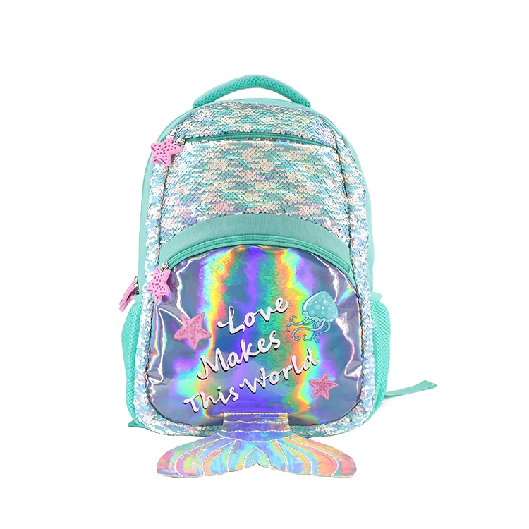 reversible sequin school backpack