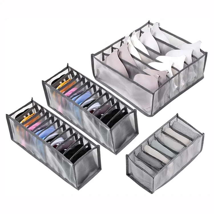 Collapsible Mesh Sock Bra Drawer Divider Underwear Storage Box Set, Customized color
Collapsible Mesh Sock Bra Drawer Divider Underwear Storage Box Set, Customized color