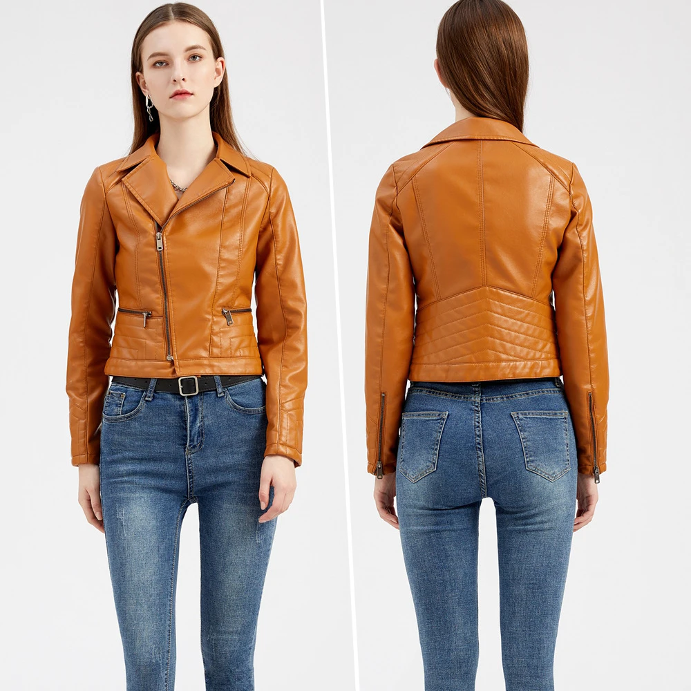 High Quality Plus Size Solid Color Fashion PU Leather Jacket Windbreaker Winter Coat for Women
High Quality Plus Size Solid Color Fashion PU Leather Jacket Windbreaker Winter Coat for Women