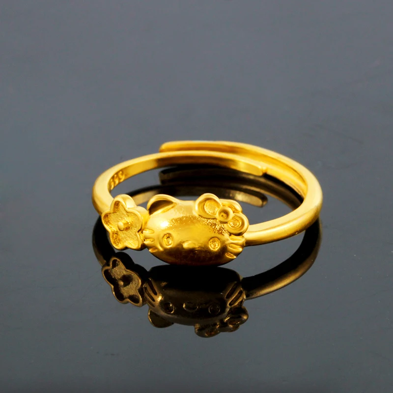 Jinpinhui jewelry sand gold hello Kitty lady new flower ring cross-border jewelry spot wholesale
Jinpinhui jewelry sand gold hello Kitty lady new flower ring cross-border jewelry spot wholesale