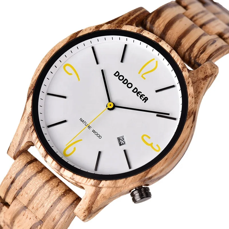 2020 DODO DEER China factory handmade fashion zebrawood case and strap for men wood watch with Japan movement
2020 DODO DEER China factory handmade fashion zebrawood case and strap for men wood watch with Japan movement