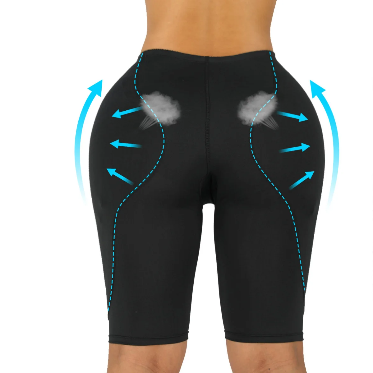 

Butt Lifter Hip Enhancer Padded Shaper Control Panties Hip Pads Seamless Push Up Buttock Shapewear for Women, Black,nude