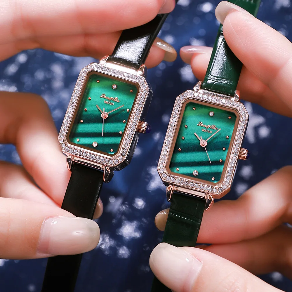 Green Hot Sale Watches Leather Stainless Steel Mesh Square Tiktok Quartz Watch Ladies
Green Hot Sale Watches Leather Stainless Steel Mesh Square Tiktok Quartz Watch Ladies