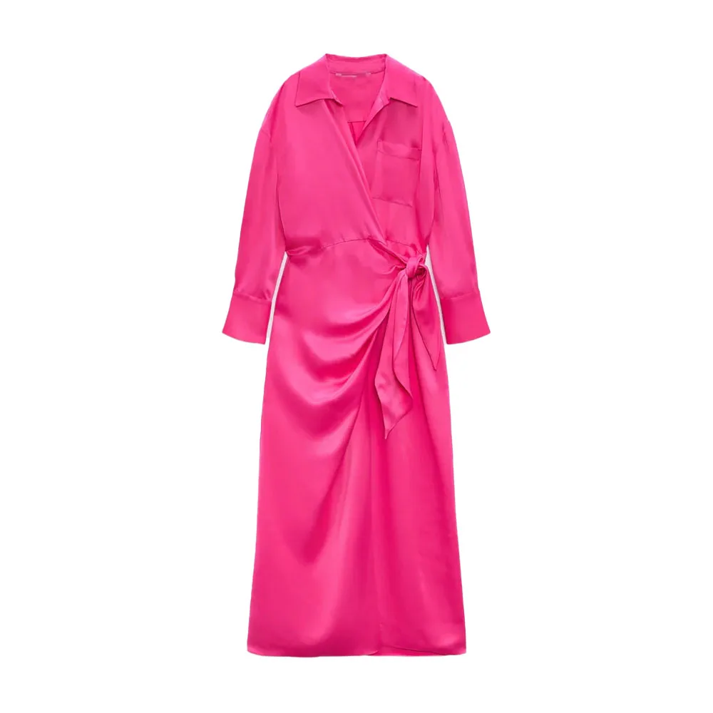 Za Women 2021 New Chic Fashion Loose Midi Dress Vintage V Neck Long Sleeve Female Shirt Style Dresses Vestidos Mujer, Picture color
Za Women 2021 New Chic Fashion Loose Midi Dress Vintage V Neck Long Sleeve Female Shirt Style Dresses Vestidos Mujer, Picture color