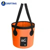 New portable travel bag fishing bucket folding bucket package outside convenient travel car wash bucket outdoor waterproof bag