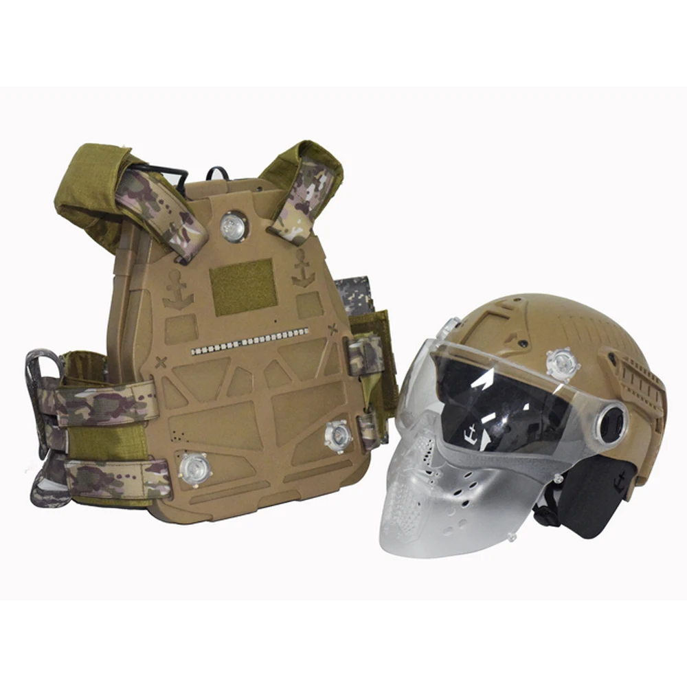 Airsoft Combat Scoring System Sensing Tactical Vest for sale used for Armas De Airsoft Gel Ball Blaster, Black & khaki
Airsoft Combat Scoring System Sensing Tactical Vest for sale used for Armas De Airsoft Gel Ball Blaster, Black & khaki