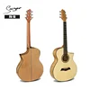 OEM Cheap price 40inch sharp cutaway catalpa wood Folk guitar acoustic