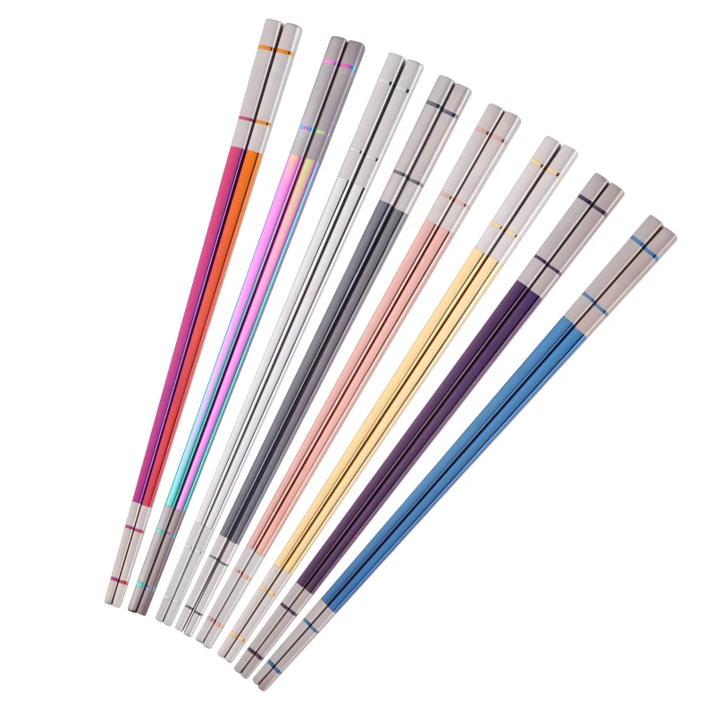 High Quality Stainless Steel Metal Titanium Chopsticks, Silver/gold/rose gold/black/purple/blue/rainbow no.0/rainbow no.3
High Quality Stainless Steel Metal Titanium Chopsticks, Silver/gold/rose gold/black/purple/blue/rainbow no.0/rainbow no.3