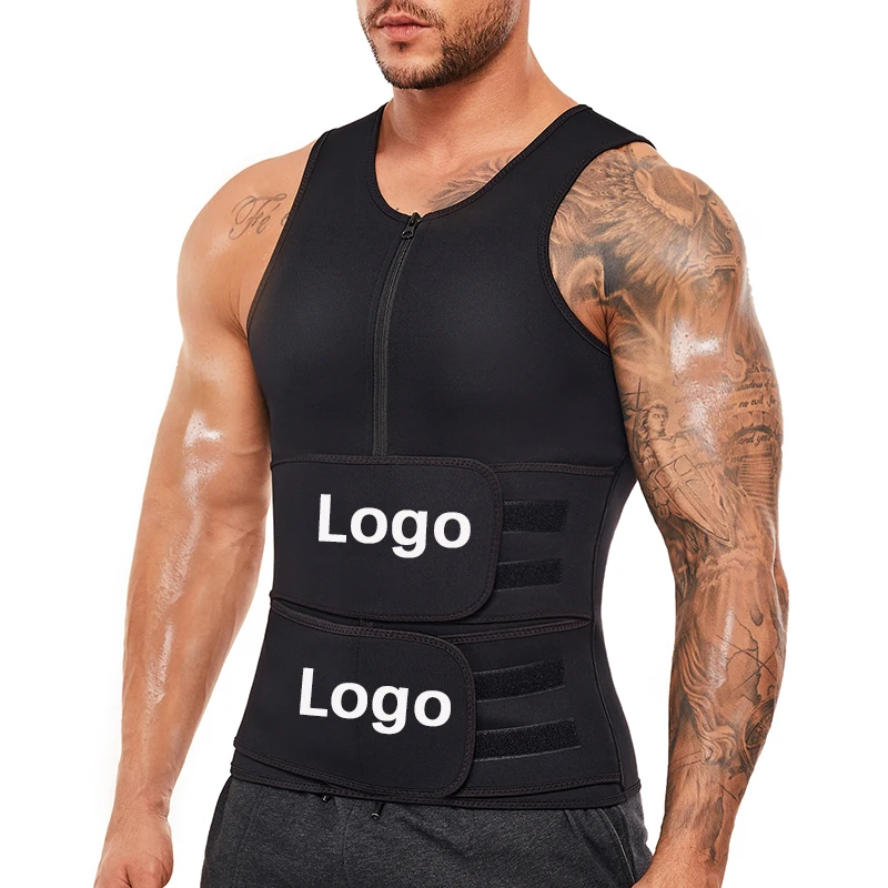 Men Sweat Sauna Vest Hot Neoprene 2-in-1 Weight Loss Workout Zipper Tank Top Double Belt Waist Trainer
Men Sweat Sauna Vest Hot Neoprene 2-in-1 Weight Loss Workout Zipper Tank Top Double Belt Waist Trainer