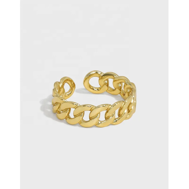 Hot Selling Minimalist Versatile Twist Chain Ring S925 Sterling Silver Open Chain Ring for Women
Hot Selling Minimalist Versatile Twist Chain Ring S925 Sterling Silver Open Chain Ring for Women