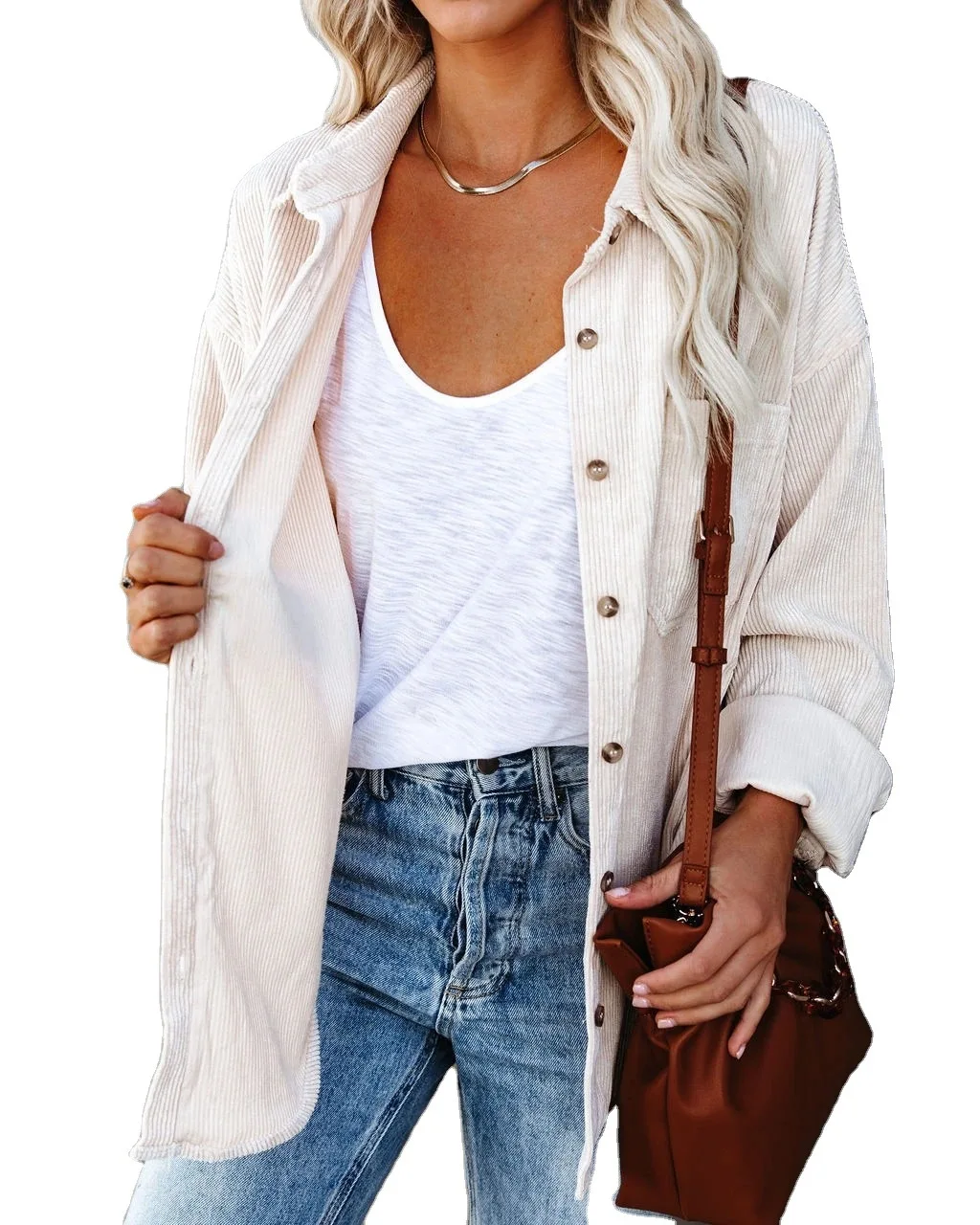 European and American Solid Simple Cotton Linen Shirt Women Fashion Long-sleeved Coat
European and American Solid Simple Cotton Linen Shirt Women Fashion Long-sleeved Coat