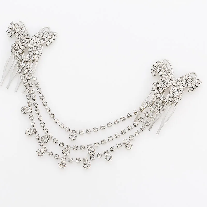 WIIPU Tassel headband chain rhinestone wedding ladies hair accessories crystal bridal hair chain headdress, Silver
WIIPU Tassel headband chain rhinestone wedding ladies hair accessories crystal bridal hair chain headdress, Silver