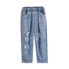 custom scratch distressed baby boy ripped jeans trousers for kids