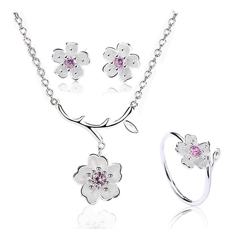 Summer Elegant 925 Sterling Silver Zircon Flower Jewelry Set Dainty Amethyst CZ Necklace Ring Earrings Sets for Women Girls
Summer Elegant 925 Sterling Silver Zircon Flower Jewelry Set Dainty Amethyst CZ Necklace Ring Earrings Sets for Women Girls