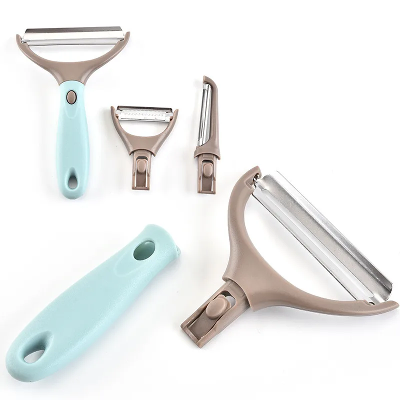 Kitchen Toys Multifunctional Vegetable Potatoe Fruit Peeler Set Of 3 With Replaceable Handle, Customized
Kitchen Toys Multifunctional Vegetable Potatoe Fruit Peeler Set Of 3 With Replaceable Handle, Customized