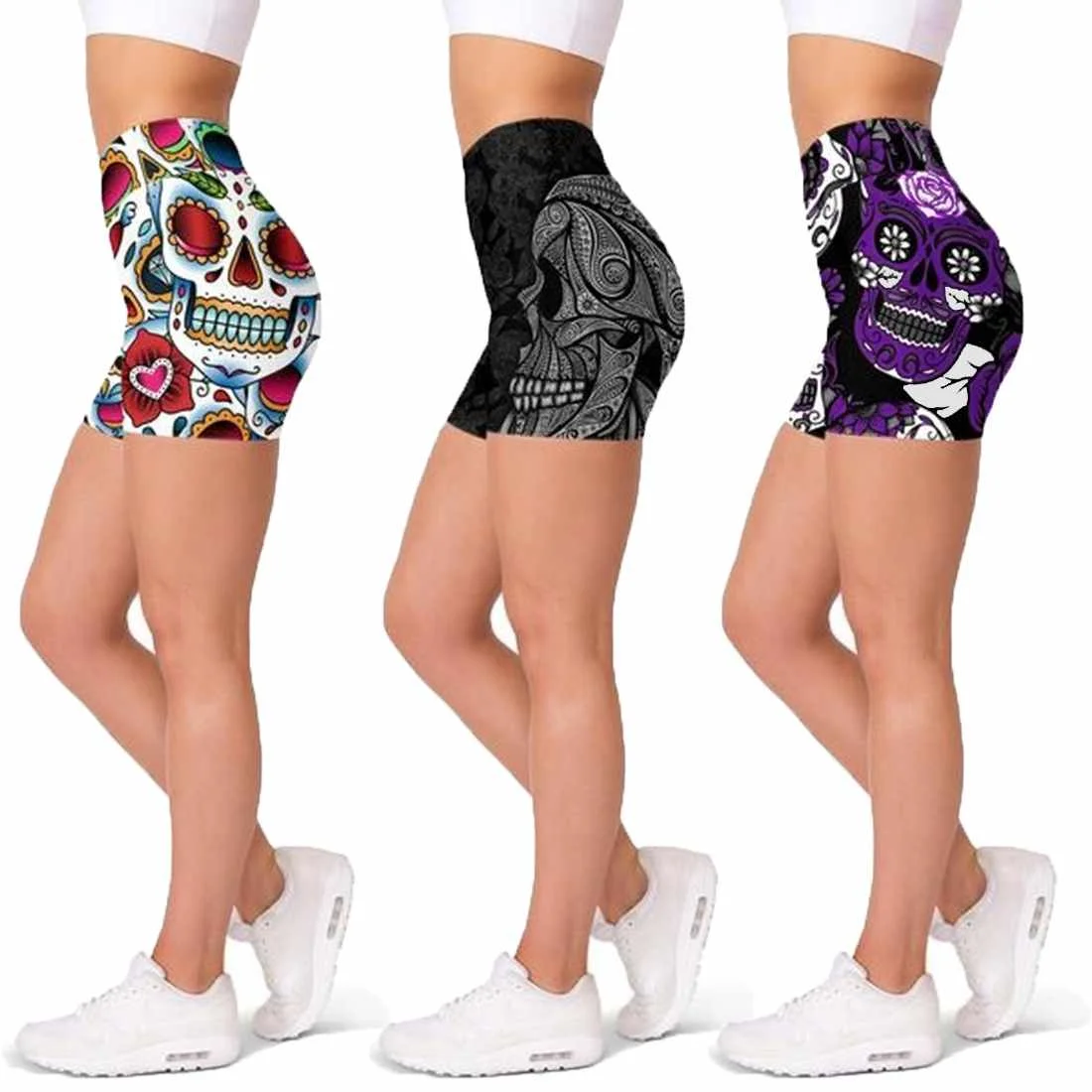 2021 wholesale custom new high quality fashion summer ladies tie-dye printed yoga shorts, Bright 
2021 wholesale custom new high quality fashion summer ladies tie-dye printed yoga shorts, Bright