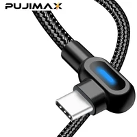 PUJIMAX USB Type C 90 Degree Fast Charging usb c cable Type-c data Cord For Samsung data line
PUJIMAX USB Type C 90 Degree Fast Charging usb c cable Type-c data Cord For Samsung data line